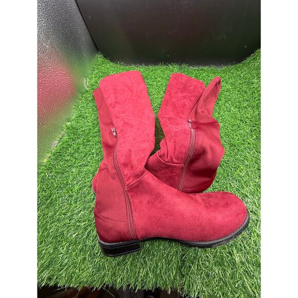 Rouge- Burgundy - Knee High Boots-Size 6.5 W - Picture 7 of 9